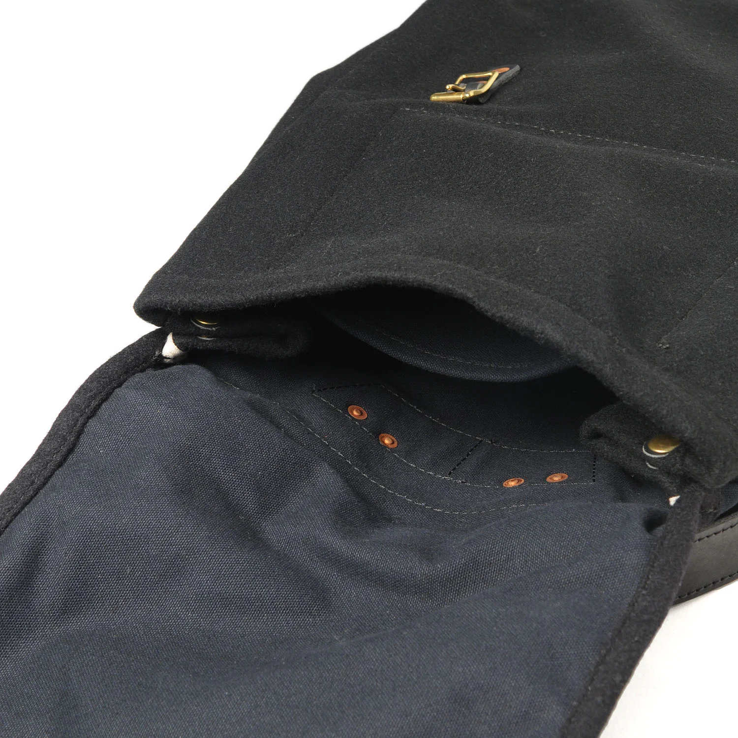 Wool Canoe Back Pack - Black — YUKETEN